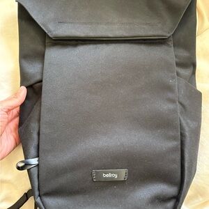 Bellroy Melbourne compact Black Minimalist Roll-Top backpack 12L